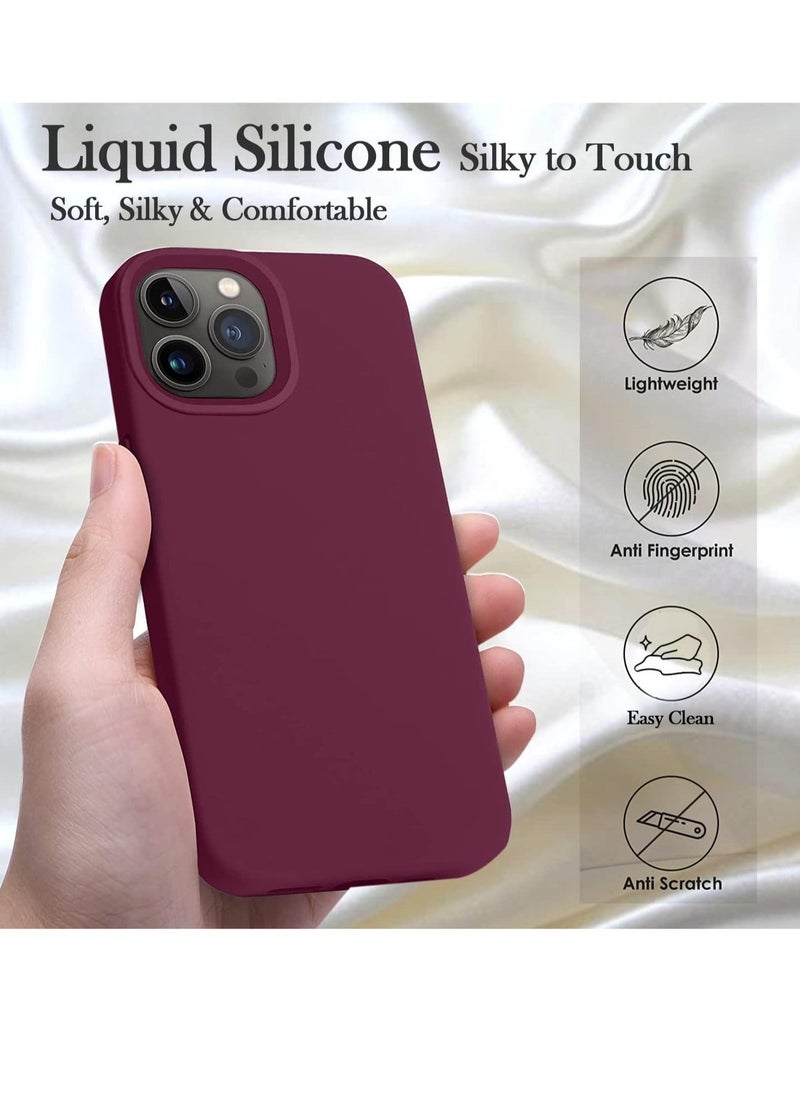 Raxoom Silicone Case for iPhone 14 Pro, Compatible with iPhone 14 Pro Liquid Silicone Gel Rubber Slim Shockproof Protective Phone Case with Soft Anti-Scratch Microfiber Lining - Image 2