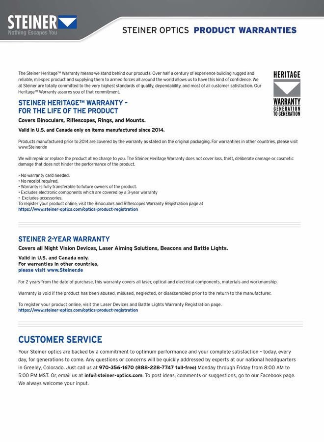 Steiner مناظير صيد سلسلة بريداتور، 10 × 42، أسود، 2059 - Image 5