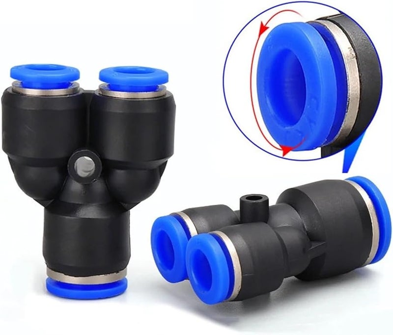 100 قطعة PW 16 12 مناسبة للهواء والماء توصيلات أنابيب هوائية بلاستيكية سريعة الدفع - Image 5