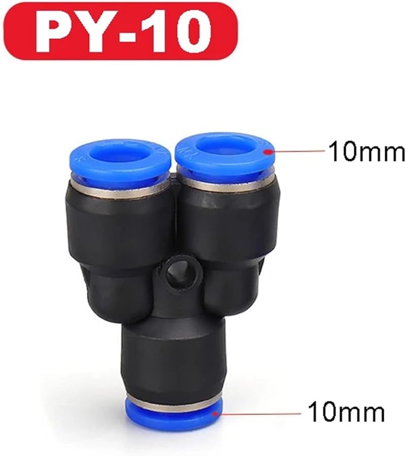 100 قطعة PW 16 12 مناسبة للهواء والماء توصيلات أنابيب هوائية بلاستيكية سريعة الدفع - Image 4