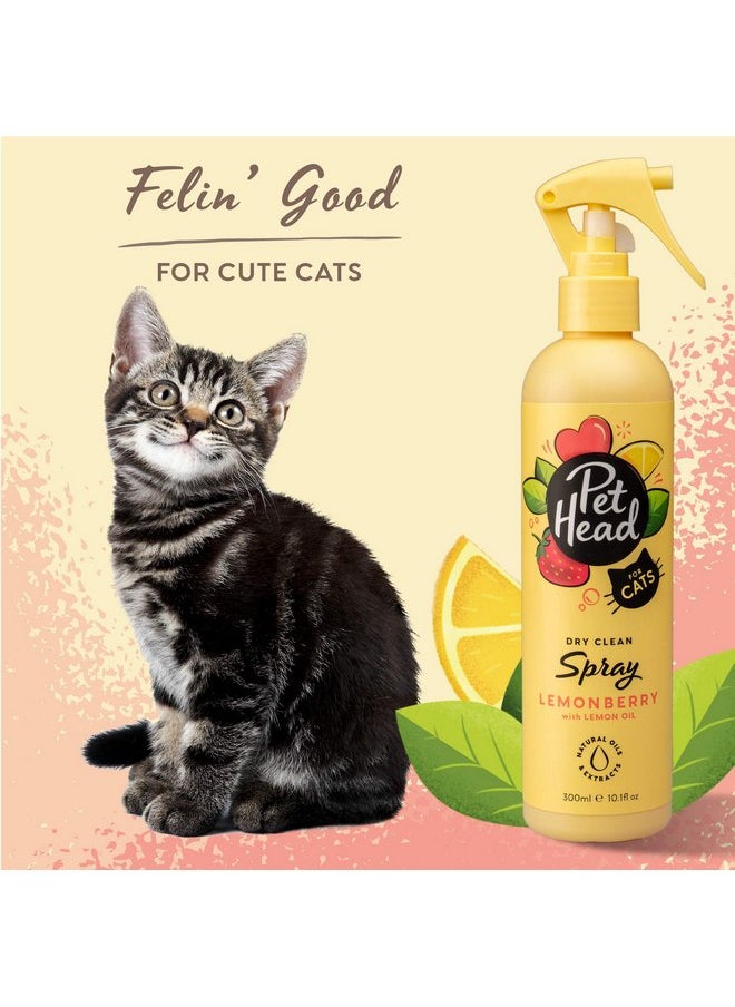 ذا كومباني أوف أنيمالز بخاخ العناية بالقطط من PET HEAD Felin Good' سعة 10.1 أونصة سائلة. رائحة فاكهية. شامبو سريع الجفاف ولا يحتاج إلى شطف. لا يسبب الحساسية ويحتوي على مكونات طبيعية ونباتية. تركيبة لطيفة للقطط الصغيرة. صنع في الولايات المتحدة الأمريكية  - Image 3