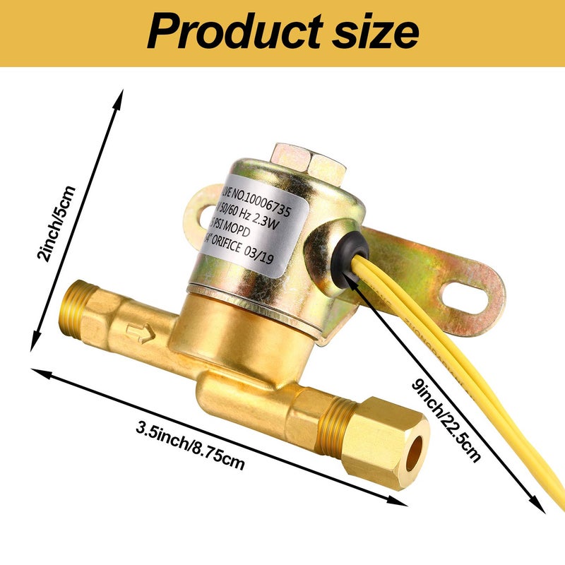 Mudder A2012-S150 Solenoid Valve Humidifier Replacement Valve Compatible with Aprilaire 220, 224, 400, 440, 550, Replace for B2035-S2 B2035-S5 B2035-S54, 24 V, 60 Hz, 125 PSI - Image 2