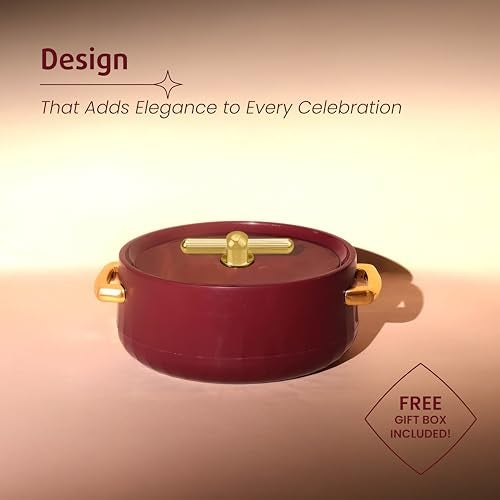 SELVEL Elegance Casserole | Advanced PU Insulation | Elegant Design Hot Pot | Hot Case Keeps Food Hot & Fresh for Hours | Serve Chapati, roti, Biryani and More (Royal Maroon, 1200) - Image 2