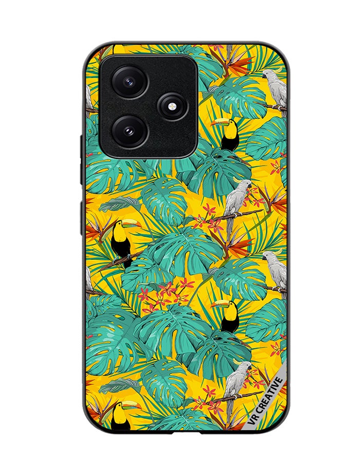 VR CREATIVE Protective Case Cover For Xiaomi Poco M6 Pro 5G Jungle Bird Design Multicolour - Image 1