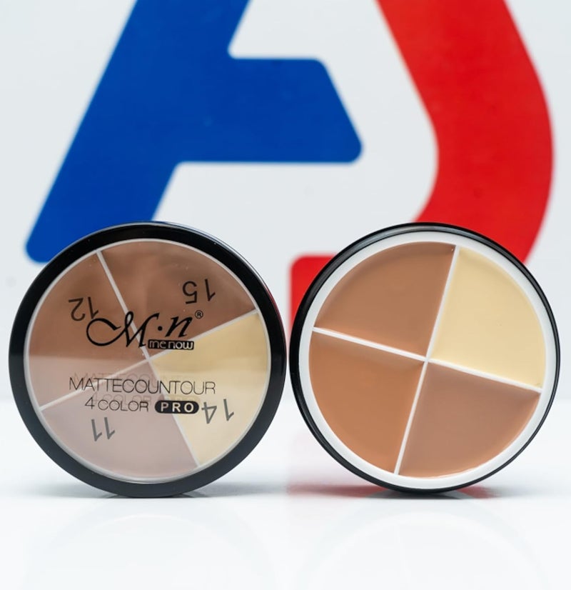 Menow Matte Contour, 4 Colors, Professional Makeup Contouring Kit, No.6