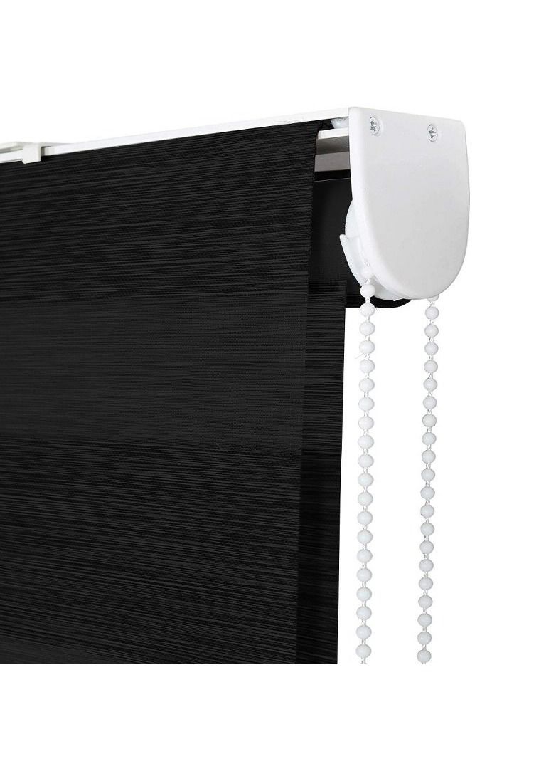 Home Gallery Zebra Blinds for Windows 140*200 cm Black - Image 3