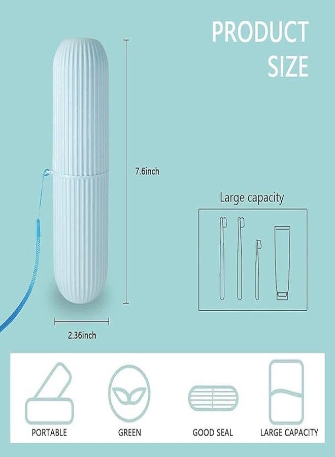 JUNJULA Ultra Soft-Bristles Micro Nano 10,000 Nano Bristle Good Cleaning Toothbrush, Toothpaste Case Holder Portable Toothbrush Storage Plastic Toothbrush Holder (2 toothbrush& 2 tongue cleaner) - Image 4