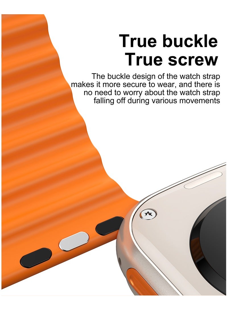 AROAQ T900 Ultra Bluetooth Calling Smart Watch, 2.2" Big Display Multifunctional Smart Sports Watch, 220mah Battery Waterproof Smart Wrist Watch with All Sports Features And Health Tracker, (White) - Image 3