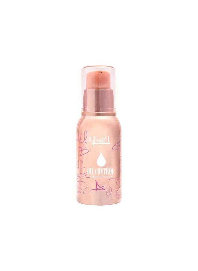 Glam 21 Glam21 Oil Control Hydrating Foundation To Matte Look- Highly Recommended For Oily Skin| Moisturized & Minimizes Redness, Pores & Cover-Ups Skin Acne, Scars, Blemishes | 40Gm, 01 - Image 1