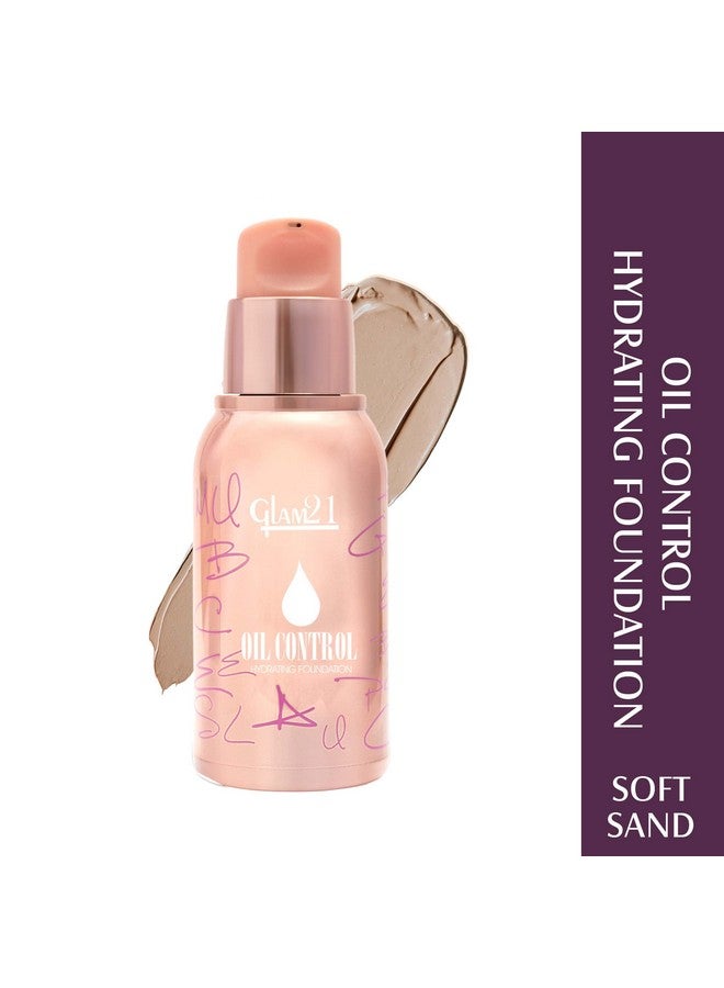 Glam 21 Glam21 Oil Control Hydrating Foundation To Matte Look- Highly Recommended For Oily Skin| Moisturized & Minimizes Redness, Pores & Cover-Ups Skin Acne, Scars, Blemishes | 40Gm, 01 - Image 2