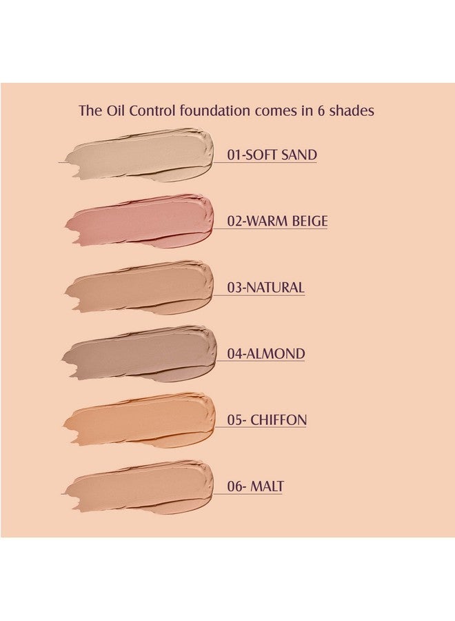 Glam 21 Glam21 Oil Control Hydrating Foundation To Matte Look- Highly Recommended For Oily Skin| Moisturized & Minimizes Redness, Pores & Cover-Ups Skin Acne, Scars, Blemishes | 40Gm, 01 - Image 3