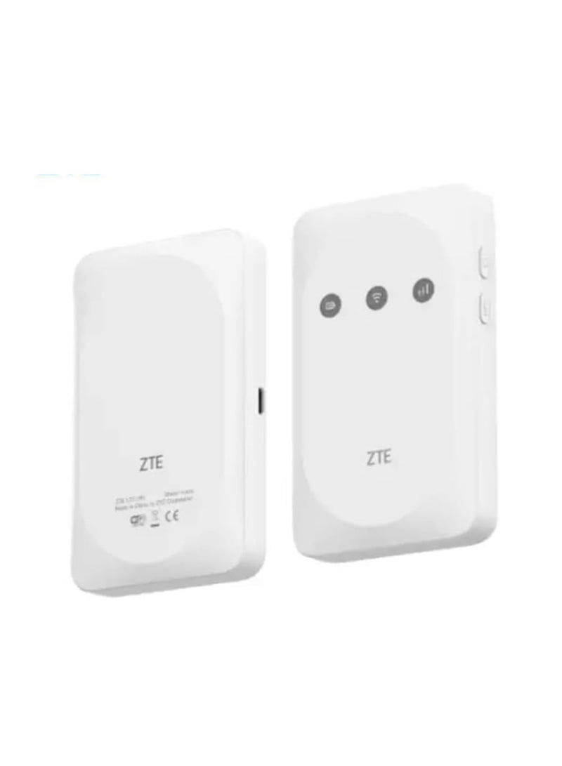 ZTE MF935 4G Pocket WiFi Router With Sim Card High Speed 150Mbps LTE Cat4 Mobile Hotspot White - Image 2