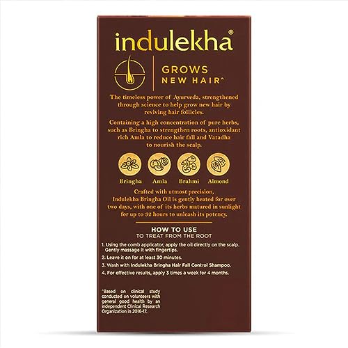 Indulekha Bringha Complete Hair Care Oil 100ml (Pack of 3) - Image 5