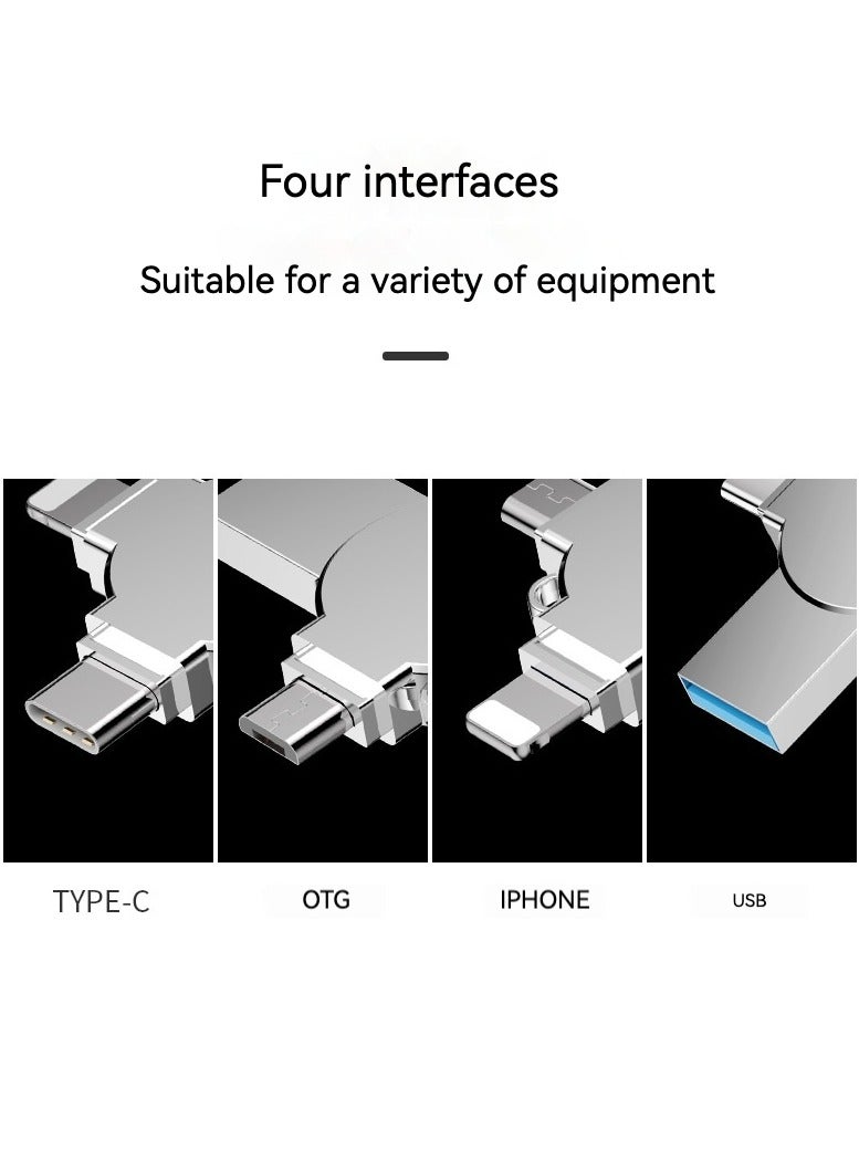 اليشمك Flash Drive for iPhone 2tb, Photo Stick USB Flash Drive 2000GB Memory Stick USB 3.0 High Speed Thumb Drives Portable Jump Drive Storage Device External Storage for Smartphone/Laptop/PC/Android - Image 4