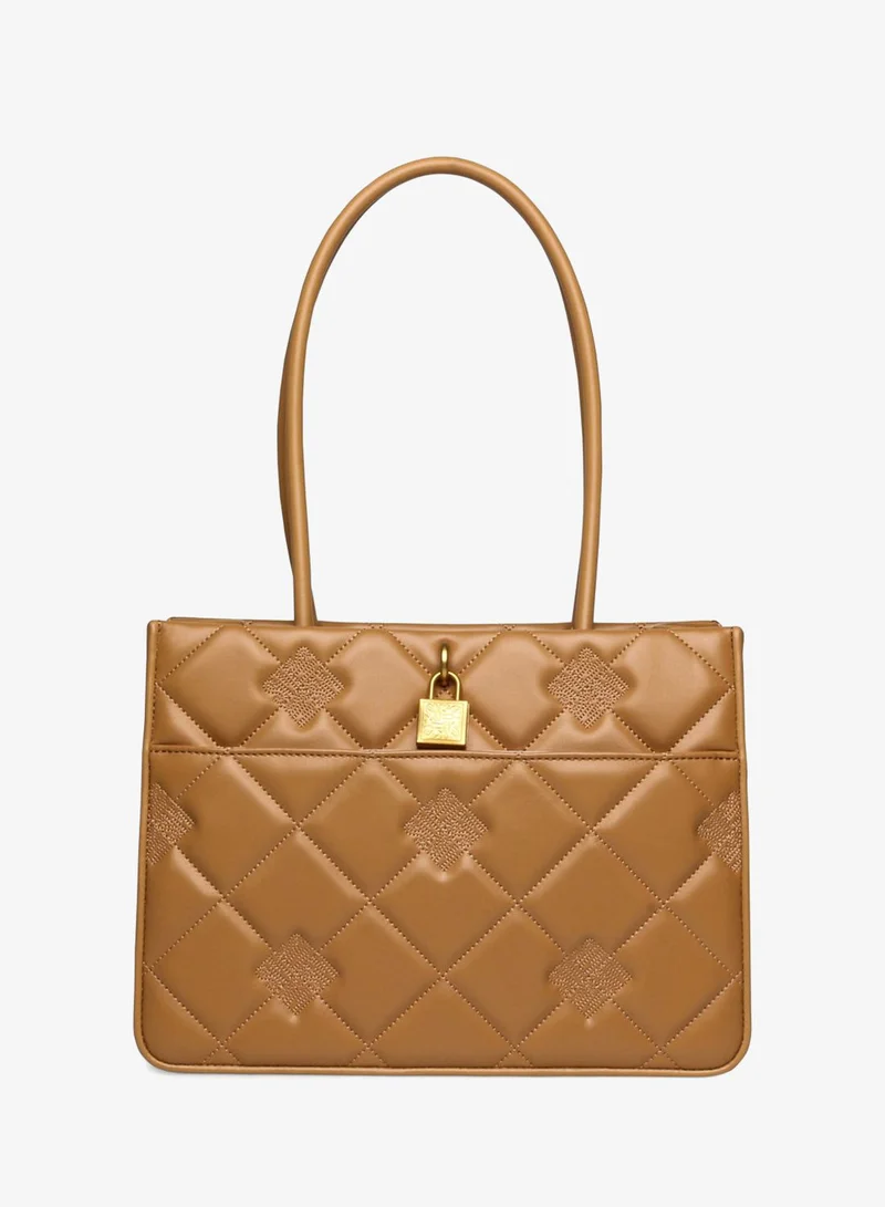 Steve madden bailes camel tote bag