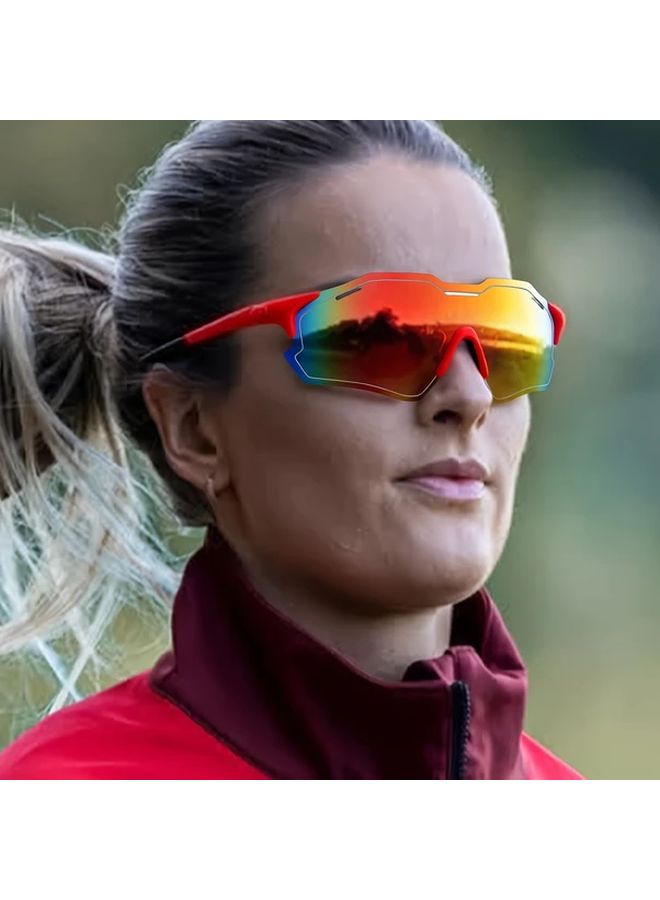 نظارات مضادة للوهب بإطار أسود وطبقة زرقاء، بإطار وعدسات من البولي كربونات المتين، أنيقة للأنشطة اليومية - Image 4