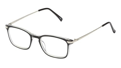 SAV Men’s Optitek E2109 Blue Light Reading Glasses – Blue Light Filtering, Plastic Frame Reading Glasses for Men, Black, 134mm, +1.25 - Image 5