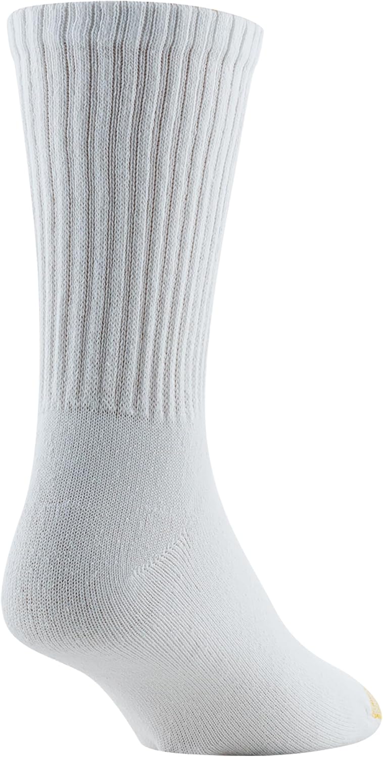 GOLDTOE Men's Cotton Blend Athletic Crew Socks, 6-pairs - Image 4