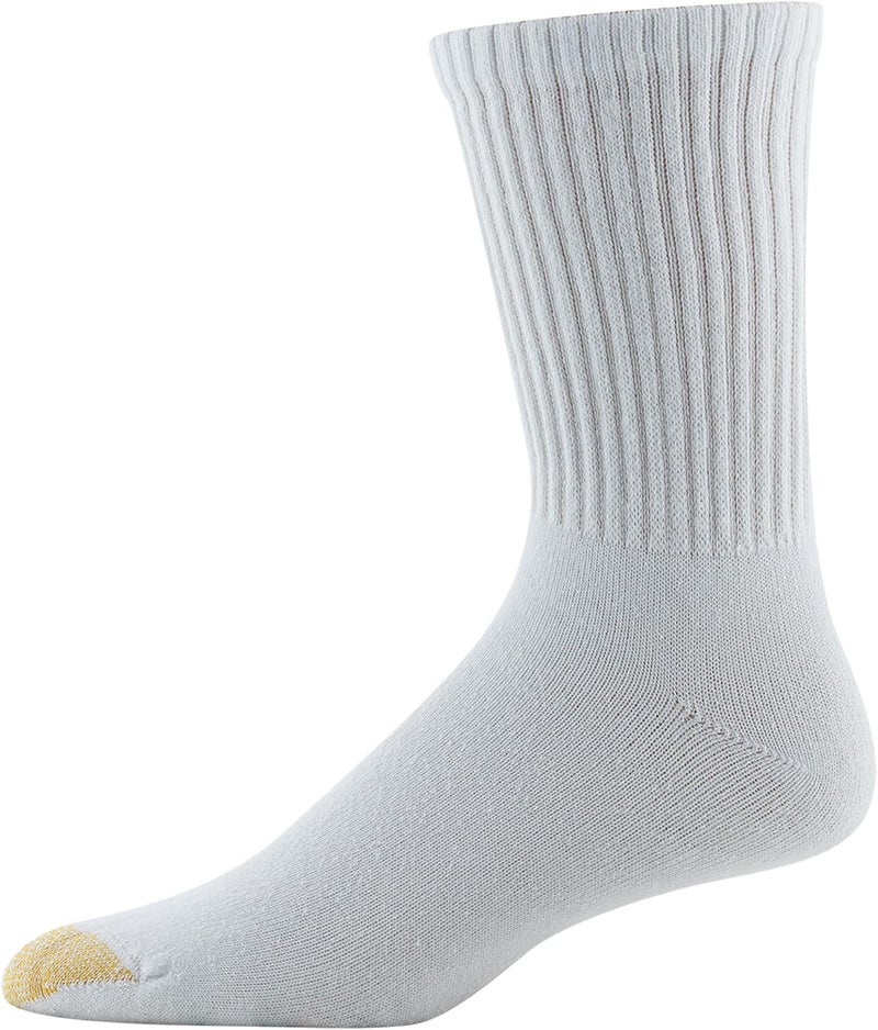GOLDTOE Men's Cotton Blend Athletic Crew Socks, 6-pairs - Image 3