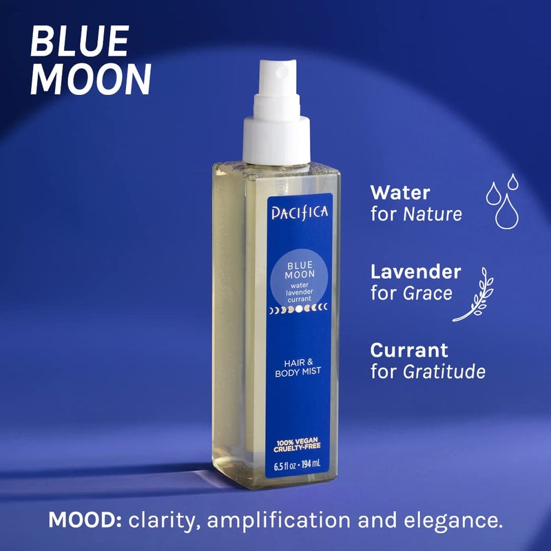 Pacifica Hair Perfume & Body Fragrance Spray Mist - Blue Moon with Lavender & Currant â€“ Alcohol-Free, Vegan & Cruelty-Free, 6.5 oz - Image 2