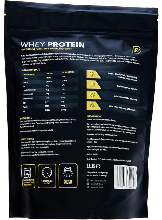 Basix Whey Protein Chocolate Chunk 1Lb - Image 2