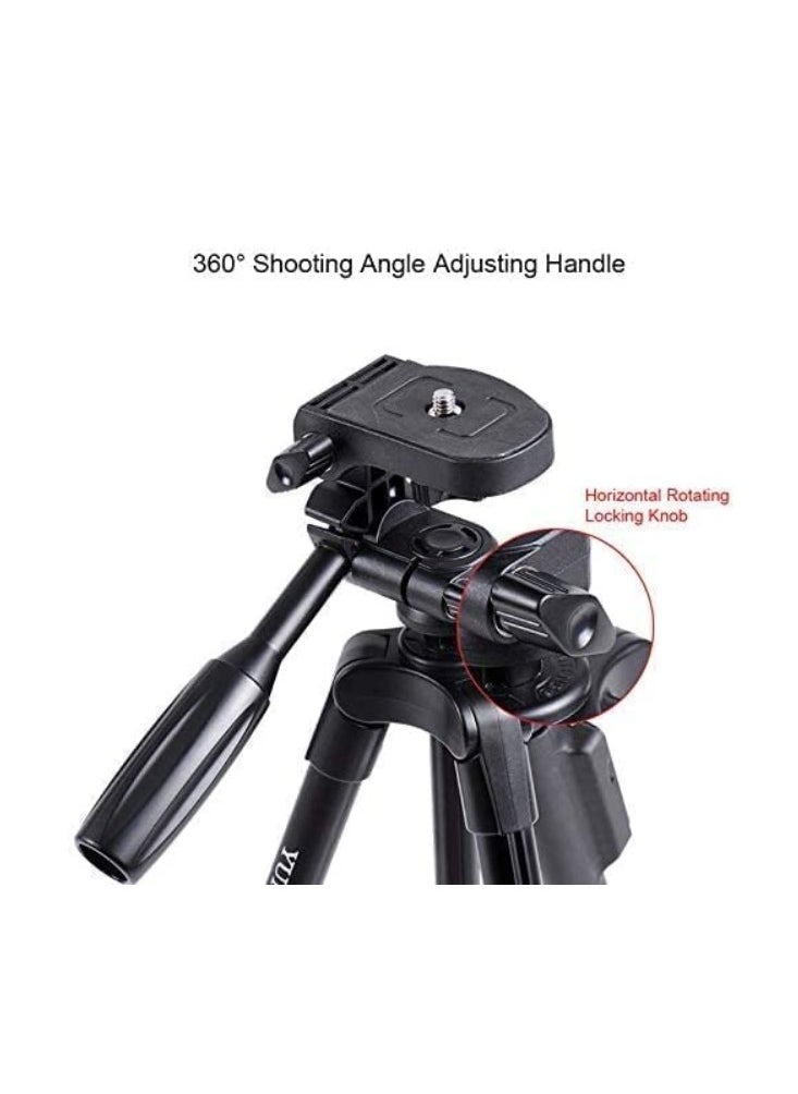 Yunteng - Yunteng VCT 5208 Mobile phone and Camera Universal Folding Travel Tripod With Bluetooth - Image 1