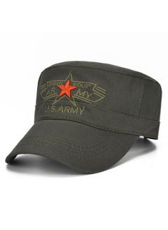 Generic Camouflage Flat Cap Fashionable Unisex Spring Autumn Style 6-Army Green 