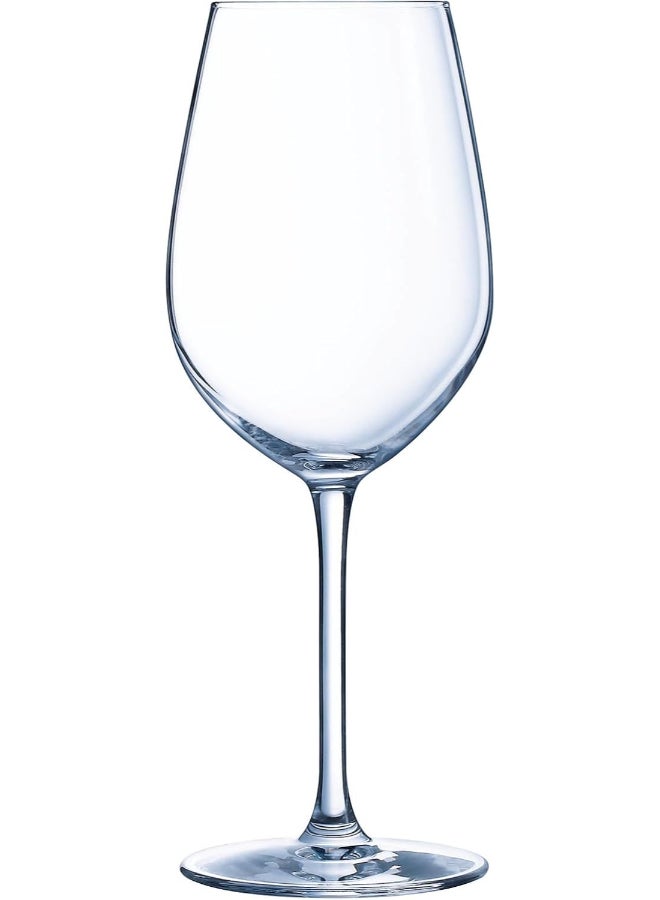 Luminarc Menades Stemmed Glass 55cl Set of 4 – Elegant Krysta Lead-Free Crystal Stemware for Water, Juice, Mocktails and Cold Beverages – Clear – Made in France - Image 1
