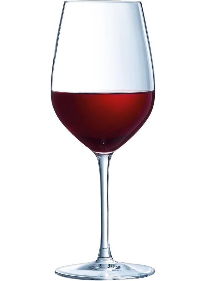 Luminarc Menades Stemmed Glass 55cl Set of 4 – Elegant Krysta Lead-Free Crystal Stemware for Water, Juice, Mocktails and Cold Beverages – Clear – Made in France - Image 2