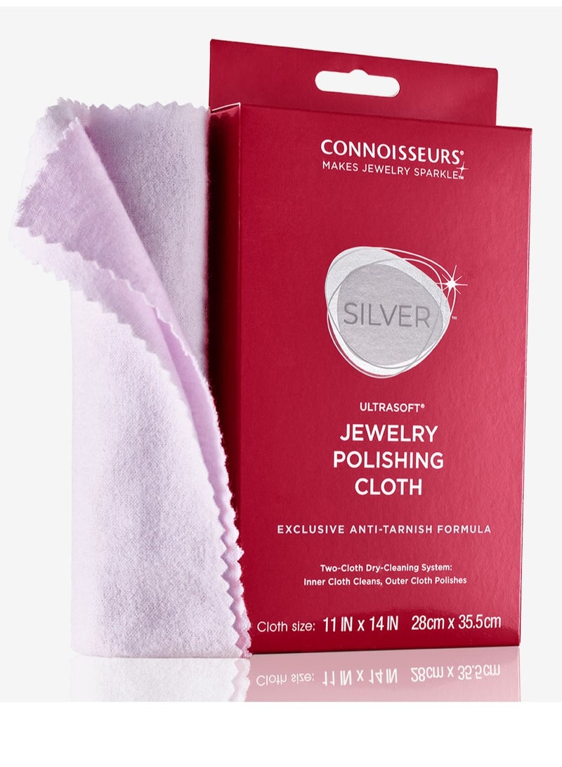 CONNOISSEURS Silver Jewelry Polishing Cloth, 28cm x 35.5cm, - Image 1