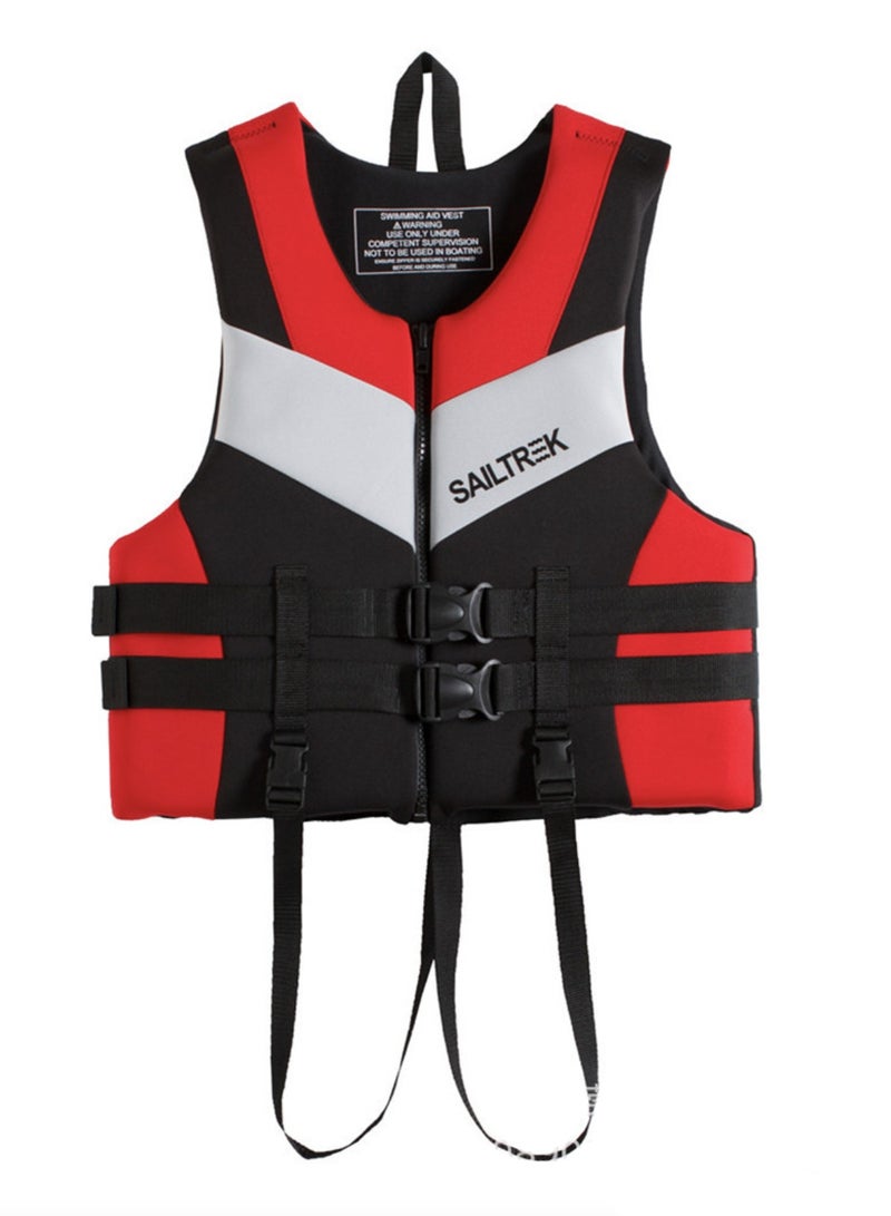 SAILTREK Swim Jacket - Neoprene Life Jacket, Buoyancy Aid Swim Vest with Adjustable Safety Strap for Snorkeling Swimming Kayaking, Water Sports Safety Adult Vest - Image 2