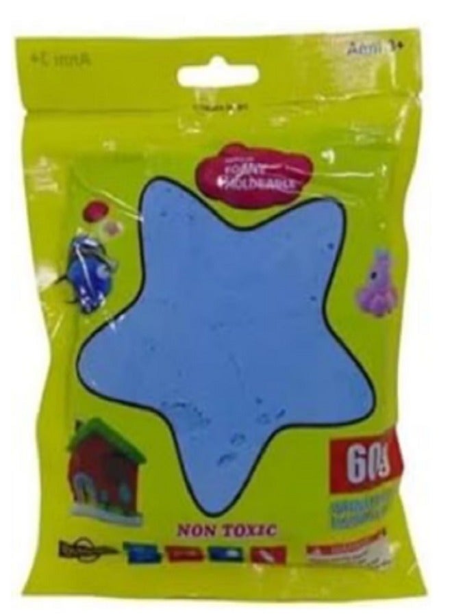 Moldable Foamy Bags 60g Mixed Color Didactic Slime (Blue) 