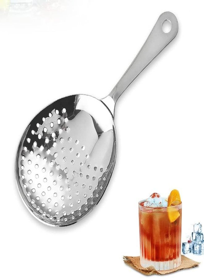 Olrada Bar Cocktail Strainer Spoon 304 Stainless Steel Julep Strainer Spoon Mixed Filter Tool for Cocktail Drinks Home Bar Use - Image 1