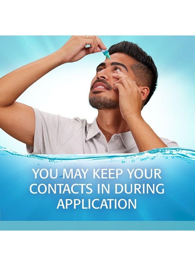 REFRESH عدسات لاصقة، قطرات للعين، عدسات لاصقة مريحة، زرقاء 0.4 أونصة سائلة معقمة - Image 5