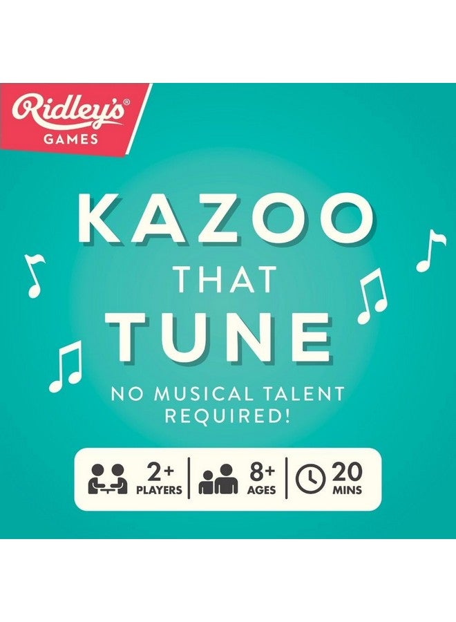 Ridley's Ridley’s Kazoo That Tune Song Guessing Game - Fun Song Games for Families, Fast-Paced Game for 2-4 Players, Ages 8+ - Includes 4 Kazoos and over 200 Well-Known Tunes - Image 2