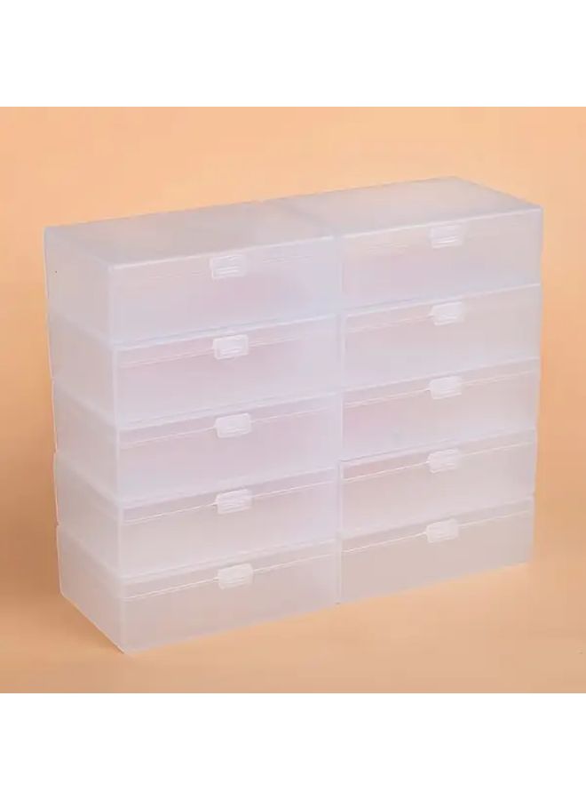 1 Pc Clear Playing Card Storage Box With Lid For Home Desk Dressing Table - Image 4