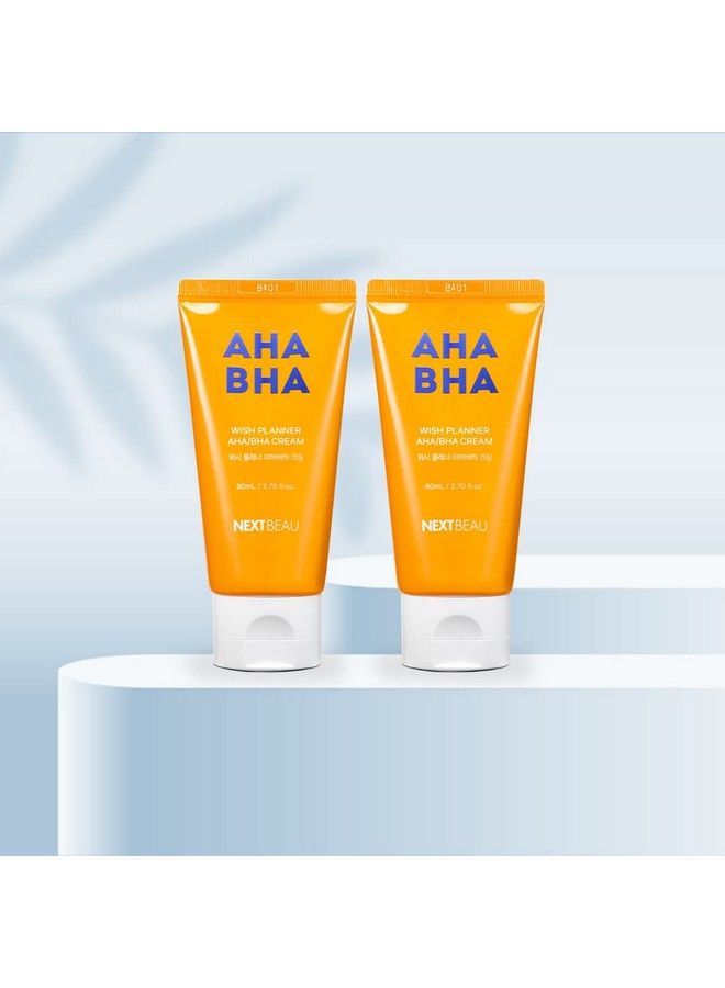 NEXTBEAU Wish Planner Aha/Bha Cream [2.70 Fl.Oz / 80Ml] Aha/Bha Daily Facial Cream Hydrating Moisturizer Korean Skincare  - Image 5