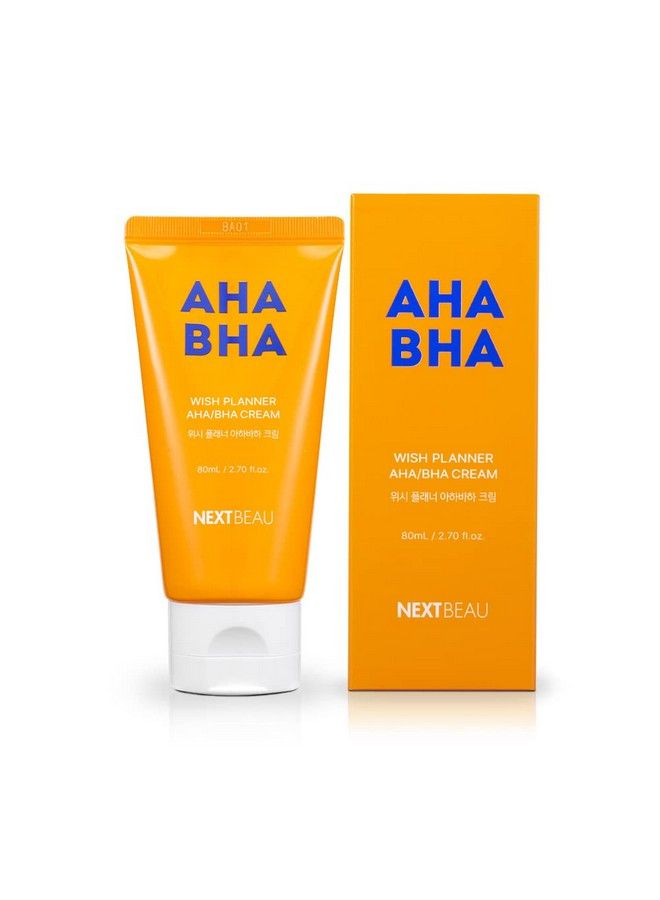 NEXTBEAU Wish Planner Aha/Bha Cream [2.70 Fl.Oz / 80Ml] Aha/Bha Daily Facial Cream Hydrating Moisturizer Korean Skincare  - Image 2