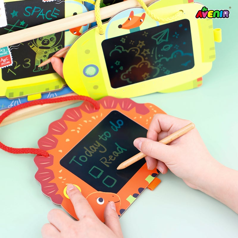AVENIR LCD Artidoodle Board Dinosaur – Kids Drawing Tablet with Stylus | Erasable Doodle Pad, Eye Protection Screen, Travel-Friendly Writing Board for Boys & Girls - Image 5
