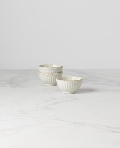 Lenox (858037 ) French Perle Groove Bowls (Set of 3), Mini, White - Image 3