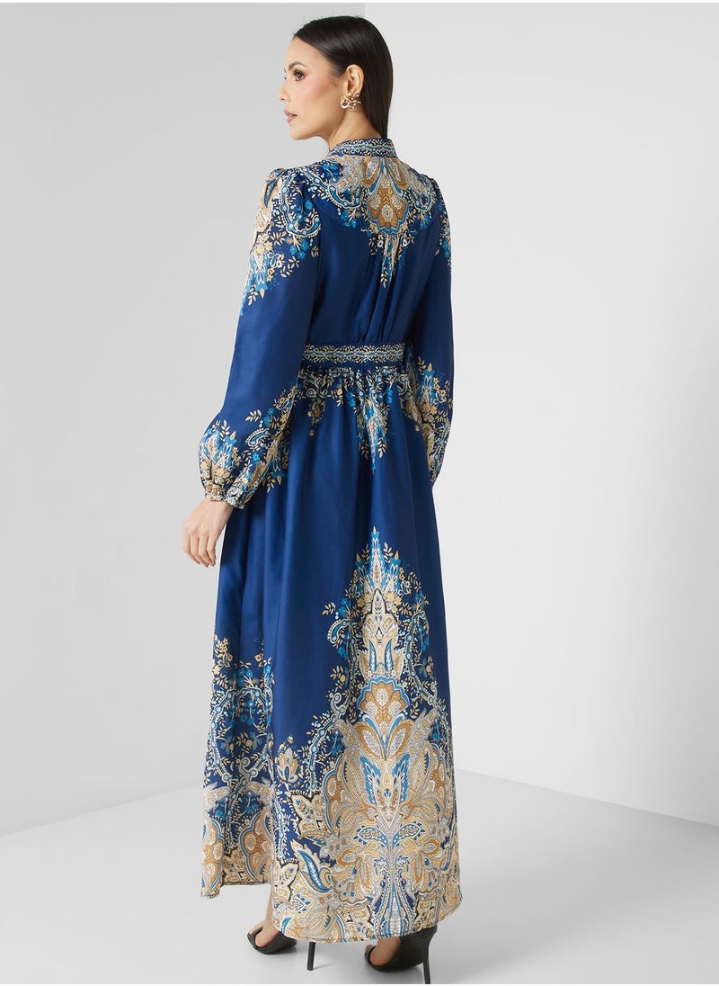 Khizana - Abstract Print Dress - Image 1