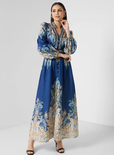 chinese dress ladies YUANCHENG Embroidery Women Muslim Long Sleeve Maxi Dress Abaya Pleated  Islamic Dubai Gown Arab Turkish Ethnic Style Autumn Dresses Fashion: Buy  Online at Best Price in UAE main image 0