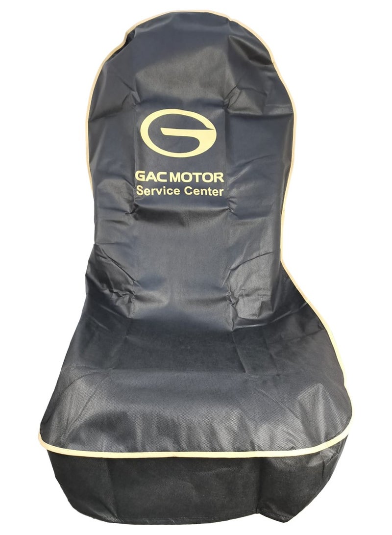 GAC MOTOR Service Centre Seat Cover Universal Car Seat Dust Dirt Protection Cover, Extra Protection For Your Seat 2pcs Set, Black - Image 4