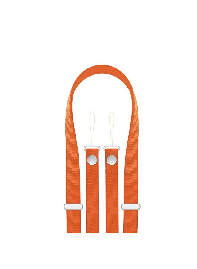 2-in-1 Neck and Wrist Phone Holder, Multifunctional Adjustable and Durable Lanyard, Compatible with All Types of Smartphones orange - Image 2