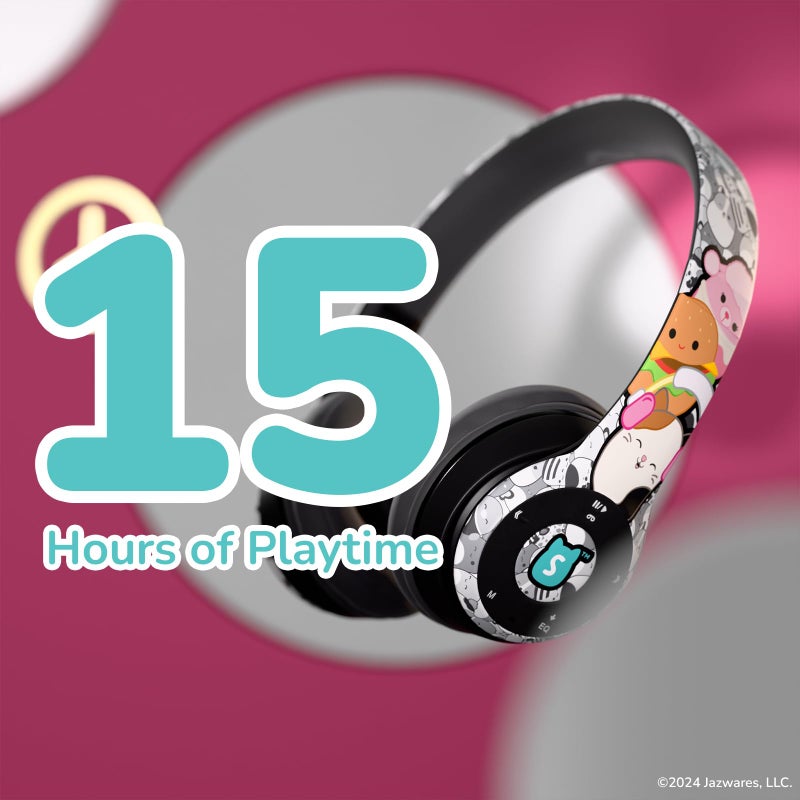 iJoy Squishmallows Bluetooth Over-Ear Headphones- Wireless Foldable Headset Squishmallows Gifts for Girls, Boys, Women, Men and All Squish Squad Fans - Image 2