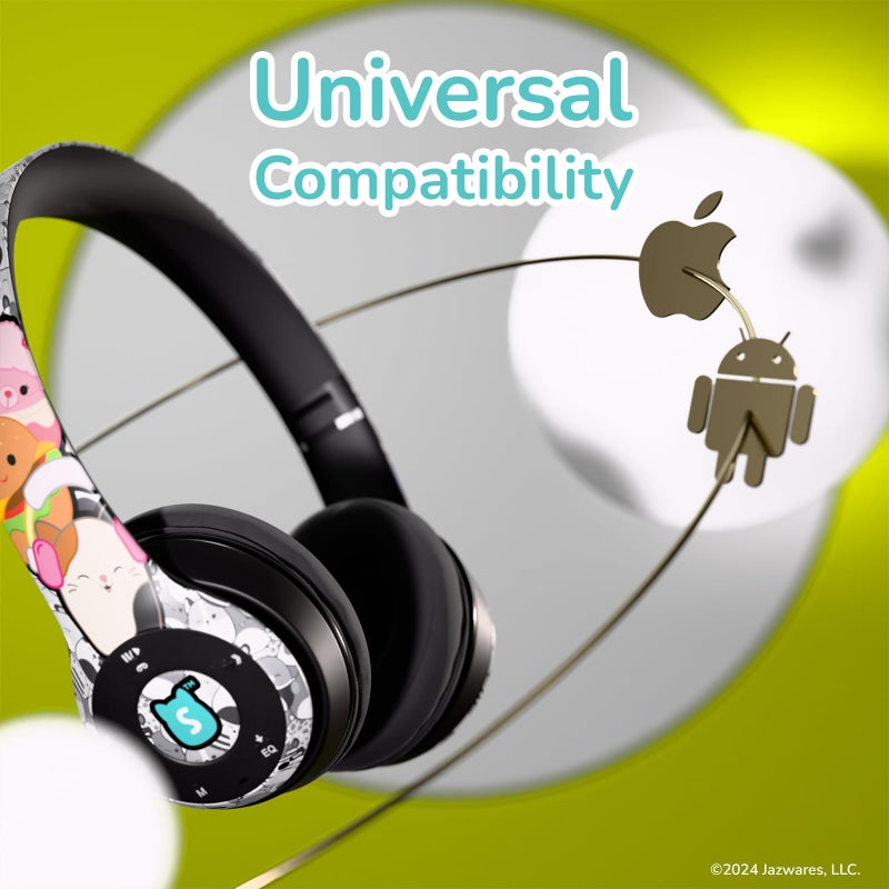 iJoy Squishmallows Bluetooth Over-Ear Headphones- Wireless Foldable Headset Squishmallows Gifts for Girls, Boys, Women, Men and All Squish Squad Fans - Image 4