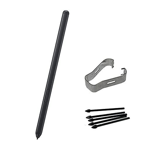PCTC Galaxy S21 Ultra S Pen Replacement for Samsung Galaxy S21 Ultra 5G S Pen Stylus Pen + 5X Replacement Tips/Nibs (Mystic Black) - Image 1