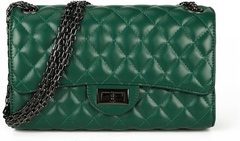 Gladdon Quilted Crossbody Purse for Women Trendy Ladies Shoulder Bag with Chain Designer Purses - Image 1