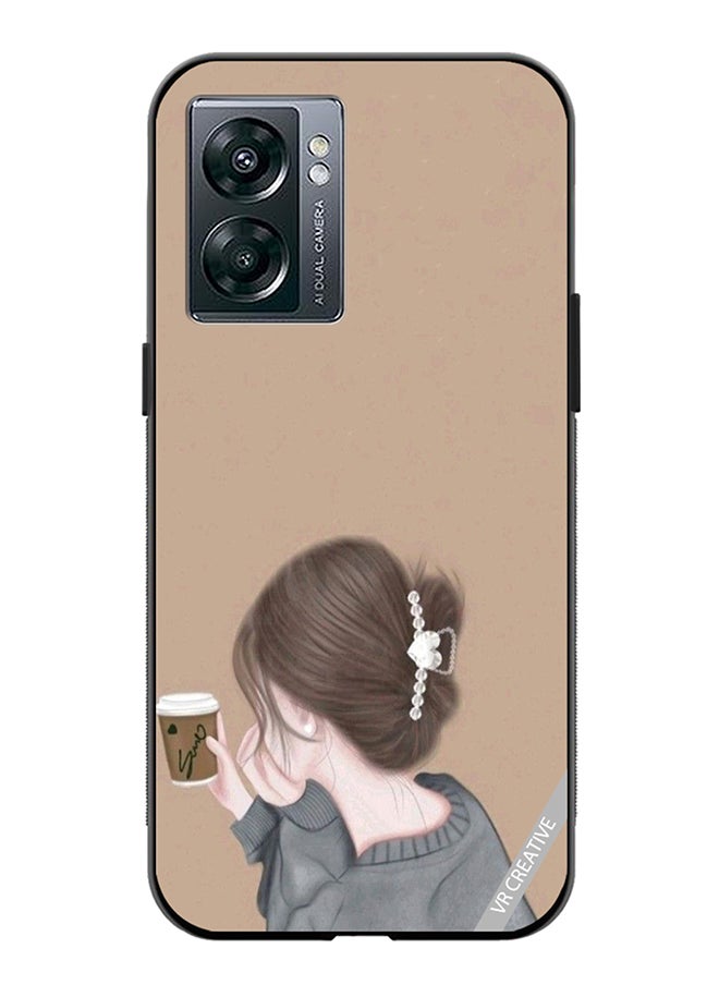 VR CREATIVE - Protective Case Cover For Oppo A57 5G Sipping Design Multicolour - Image 1