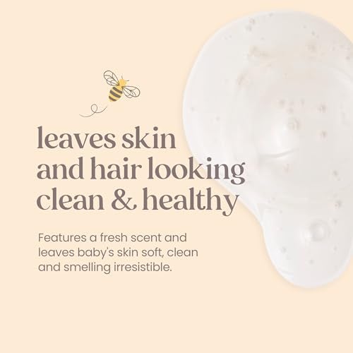 Burt's Bees شامبو وغسول بورتس بيز للأطفال الحساسين رغوي خالي من العطور خالي من الدموع مختبر من قبل أطباء الأطفال 975 أصل طبيعي 84 أونصة سائلة عبوة من 3 - Image 5